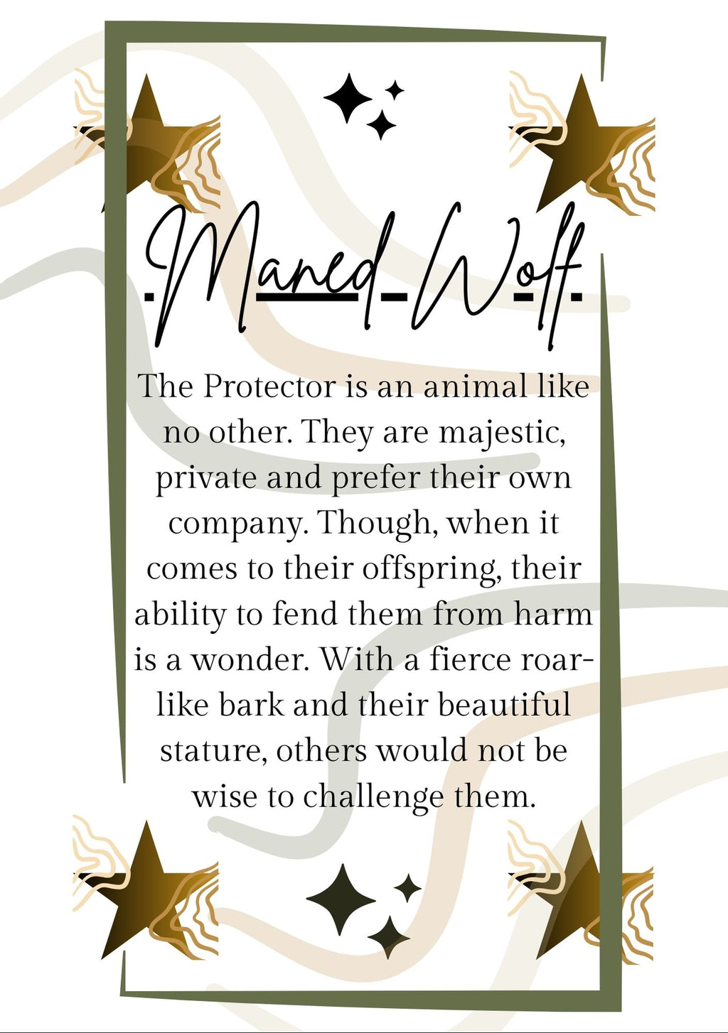Natural Animal Tarot Cards