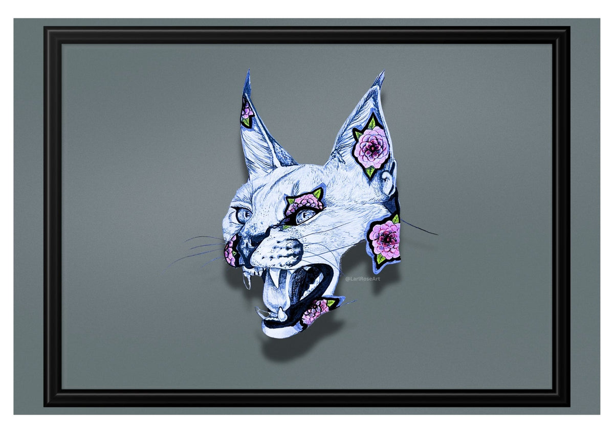 Botanical Beast Caracal Print