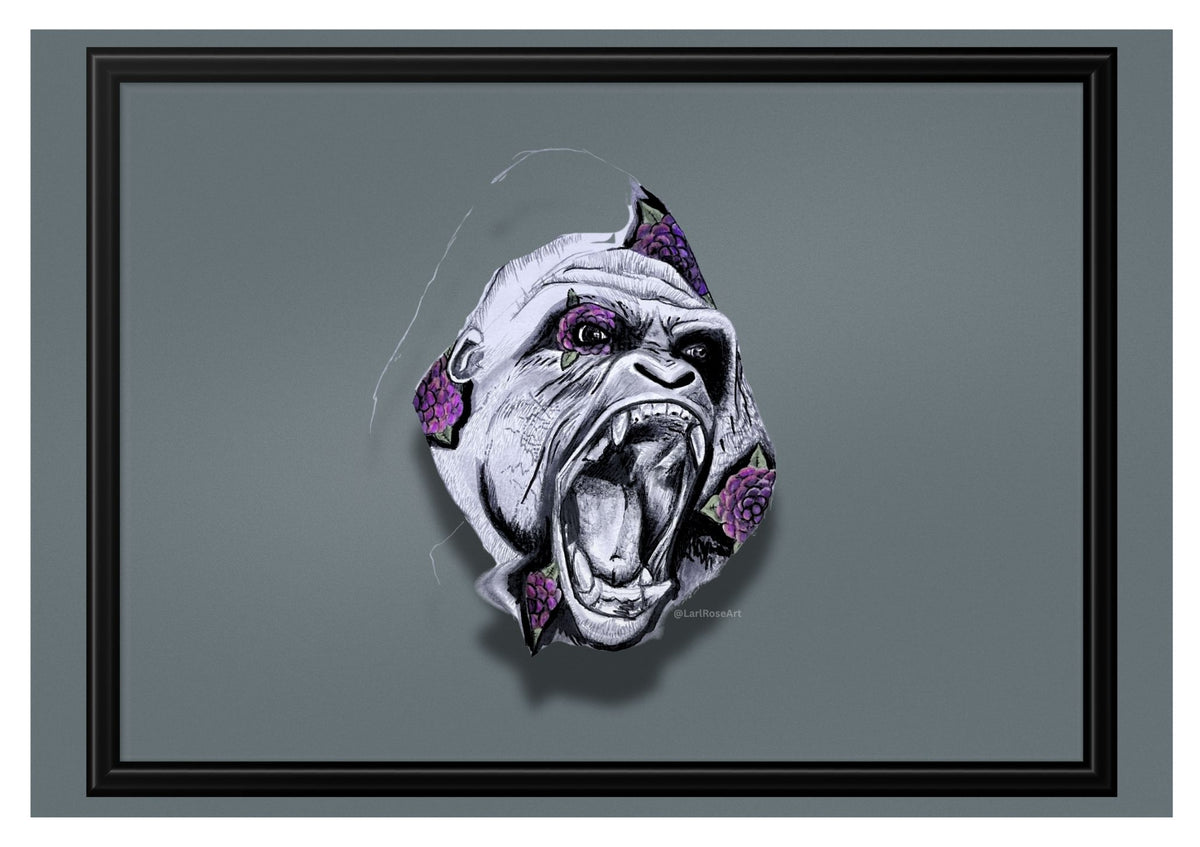 Botanical Beast Gorilla Print