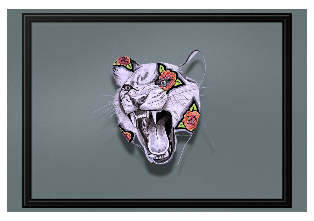 Botanical Beast Lioness Print